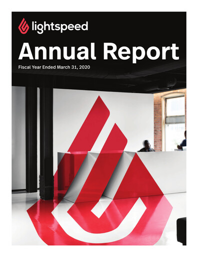 Thumbnail Lightspeed POS Annual Report fy2020
