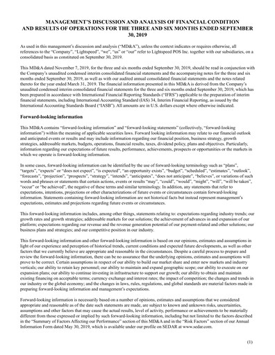 Thumbnail Lightspeed Commerce Quarterly Report fy2020-q2