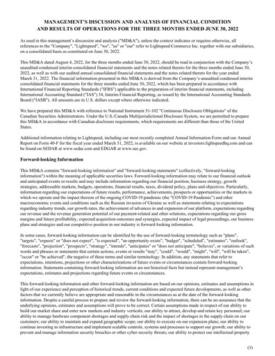Thumbnail Lightspeed Commerce Quarterly Report fy2023-q1