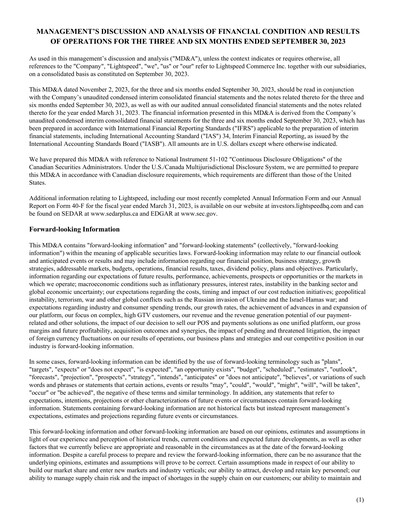 Thumbnail Lightspeed Commerce Quarterly Report fy2024-q2