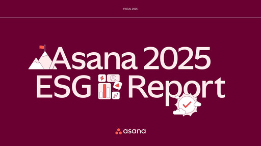 Miniature Asana Rapport ESG 2024-2025