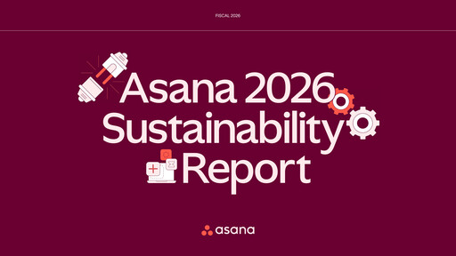 Miniature Asana Rapport de durabilité 2025-2026
