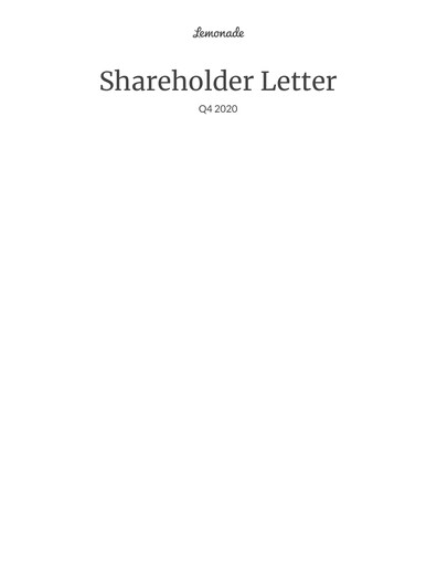 Miniature Lemonade Rapport trimestriel 2020-q4