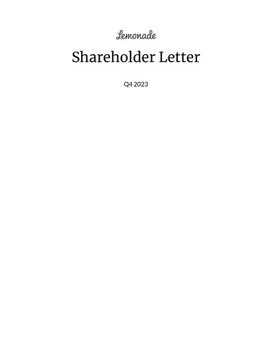 Miniature Lemonade Rapport trimestriel 2023-q4