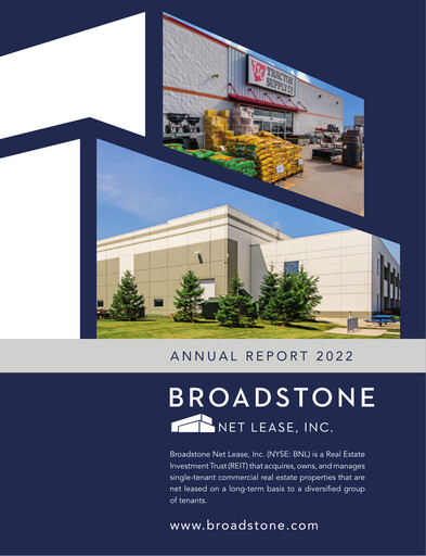 Vorschaubild Broadstone Net Lease Jahresbericht 2022