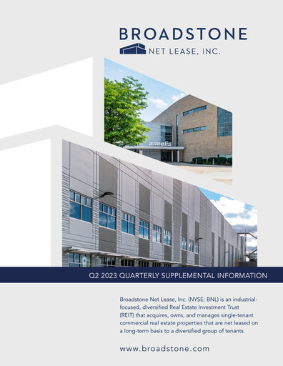 Miniature Broadstone Net Lease Rapport trimestriel 2023-q2