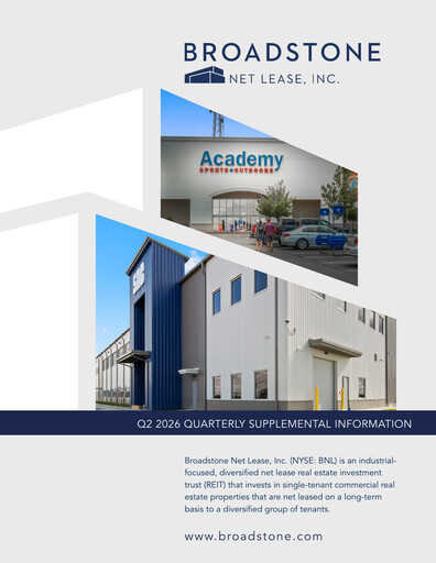 Miniature Broadstone Net Lease Rapport trimestriel 2026-q2