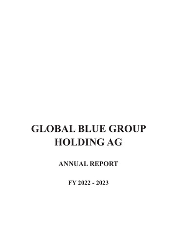 Thumbnail Global Blue Group Annual Report 2022-2023