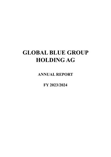 Thumbnail Global Blue Group Annual Report 2023-2024