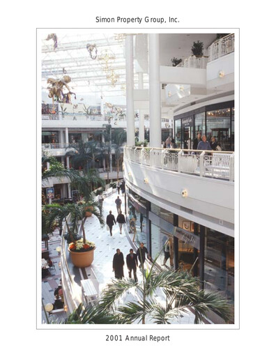 Thumbnail Simon Property Group Annual Report 2001