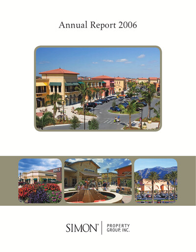 Thumbnail Simon Property Group Annual Report 2006