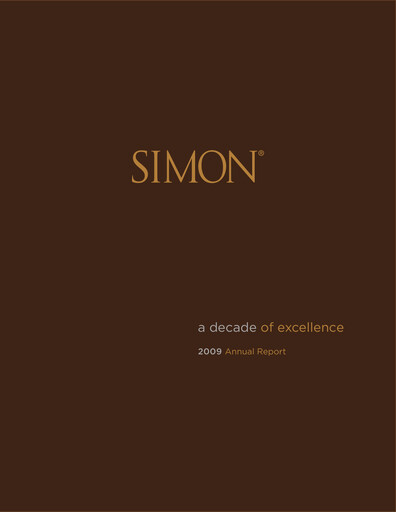 Thumbnail Simon Property Group Annual Report 2009