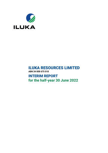 Thumbnail Iluka Resources Half-year Report 2022-h1
