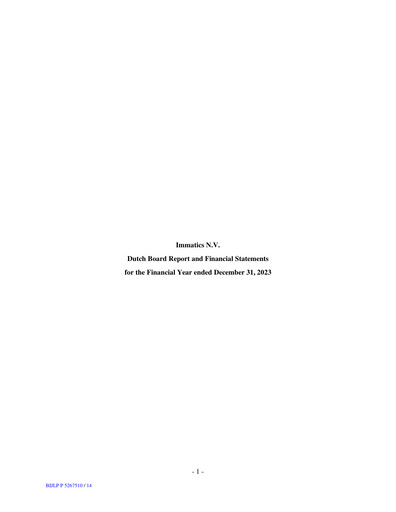 Thumbnail Immatics Annual Report 2023