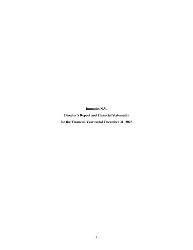 Miniature Immatics Rapport annuel 2025