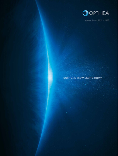 Thumbnail Opthea Annual Report 2019-2020
