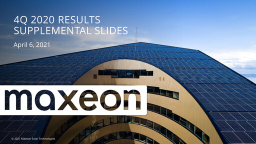 Thumbnail Maxeon Solar Technologies Quarterly Report 2020-q4