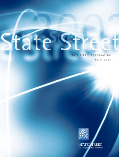 Thumbnail State Street Corporation
 Annual Report 2002
