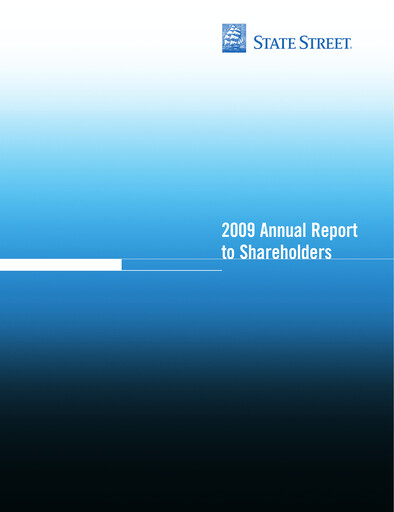 Thumbnail State Street Corporation
 Annual Report 2009