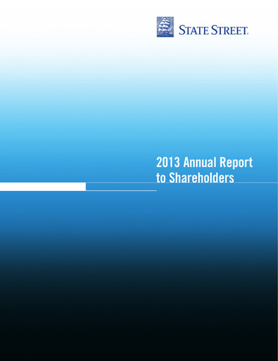 Thumbnail State Street Corporation
 Annual Report 2013