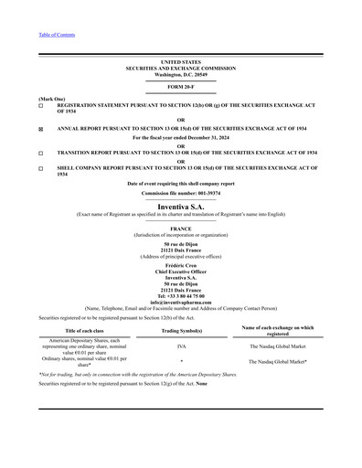 Thumbnail Inventiva Pharma Annual Report 2024