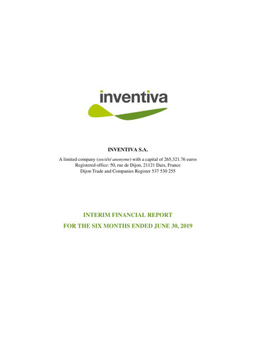 Thumbnail Inventiva Pharma Half-year Report 2019-h1