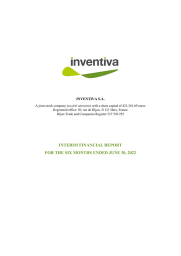 Thumbnail Inventiva Pharma Half-year Report 2022-h1