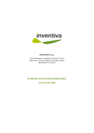 Thumbnail Inventiva Pharma Half-year Report 2018-h1