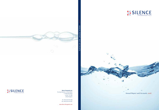 Thumbnail Silence Therapeutics Annual Report 2008