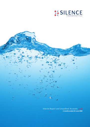 Thumbnail Silence Therapeutics Half-year Report 2008-h1