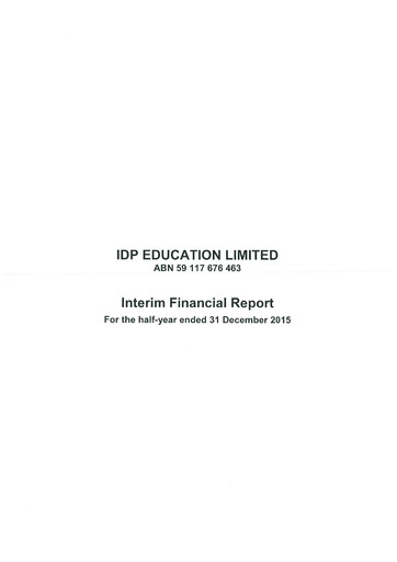Thumbnail IDP Education Financial Report 2016-h1