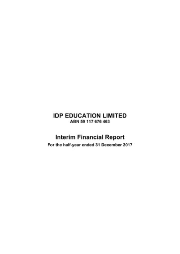 Thumbnail IDP Education Financial Report 2018-h1