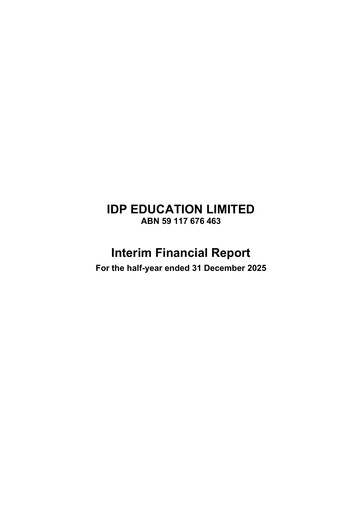 Thumbnail IDP Education Financial Report 2026-h1