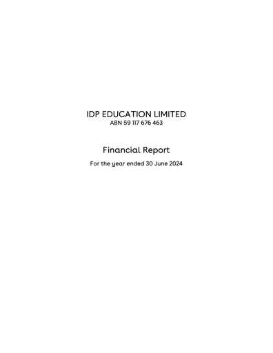 Thumbnail IDP Education Financial Statement fy2024