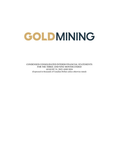 Thumbnail GoldMining Inc. Quarterly Report 2025-q3