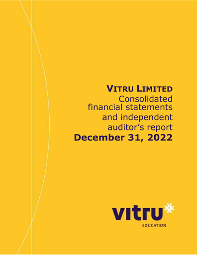 Miniature Vitru Bilan financier 2022