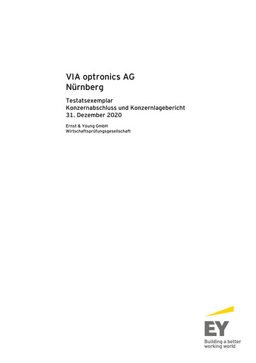 Vorschaubild VIA optronics AG Finanzmitteilung 2020