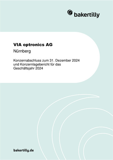 Vorschaubild VIA optronics AG Finanzmitteilung 2024