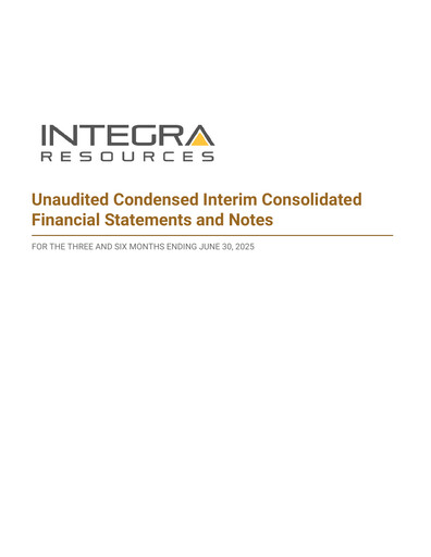 Thumbnail Integra Resources Quarterly Report 2025-q2