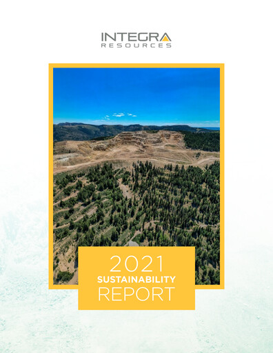 Thumbnail Integra Resources Sustainability Report 2021
