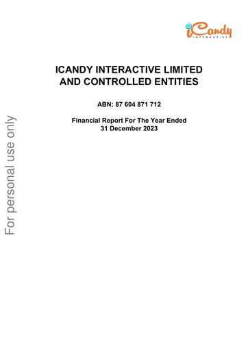 Miniature iCandy Interactive Rapport annuel 2023