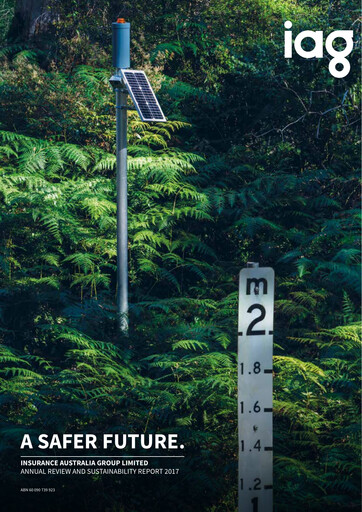 Thumbnail Insurance Australia Group
 Sustainability Report 2017