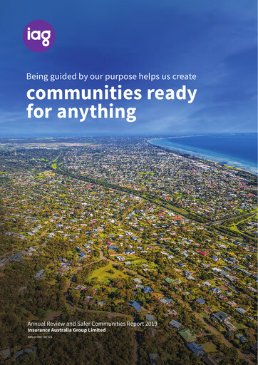 Thumbnail Insurance Australia Group
 Sustainability Report 2019
