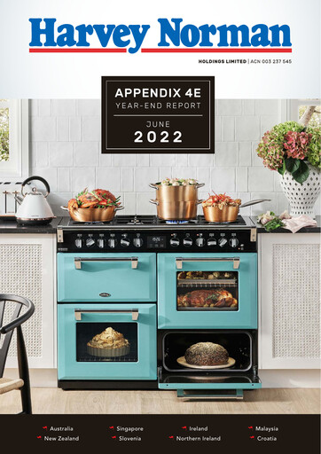 Thumbnail Harvey Norman Financial Statement 2022