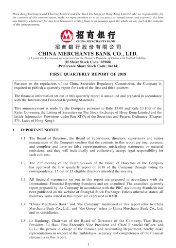 Thumbnail CM Bank Quarterly Report 2018-q1