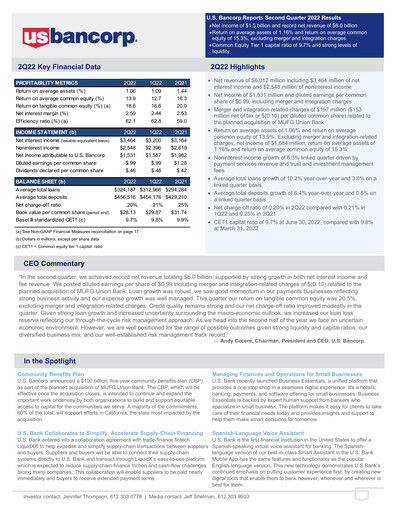 Thumbnail U.S. Bancorp Quarterly Report 2022-q2