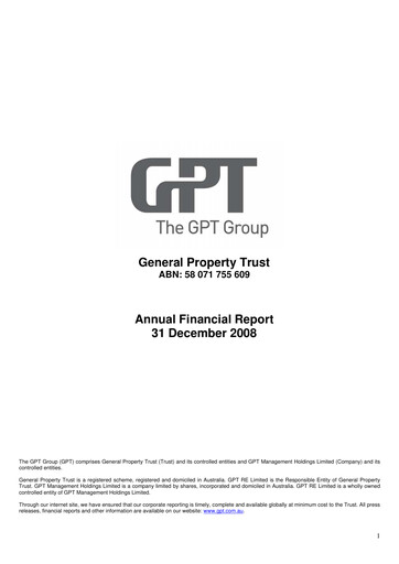 Thumbnail GPT Group
 Financial Report 2008