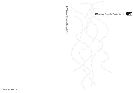 Thumbnail GPT Group
 Financial Report 2011