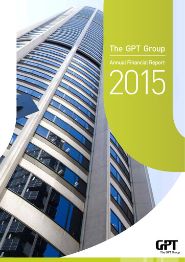 Thumbnail GPT Group
 Financial Report 2015
