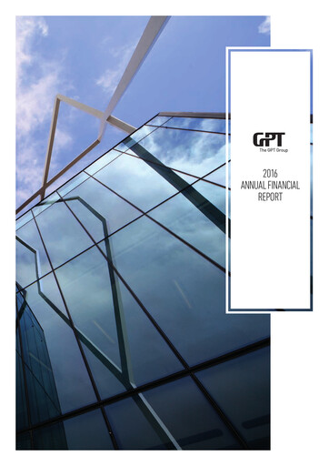 Thumbnail GPT Group
 Financial Report 2016